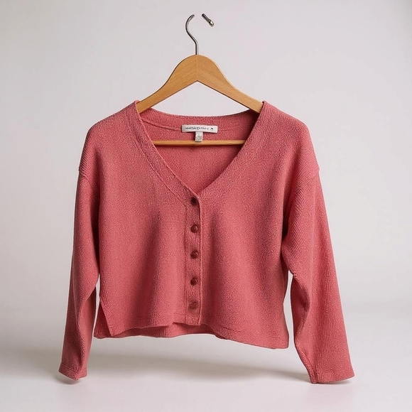 Victoria's Secret Pink Waffle Knit Cardigan with Classic Fit - Picture 1 of 5